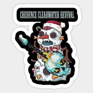 CREDENCE CLEARWATER REVIVAL BAND XMAS Sticker